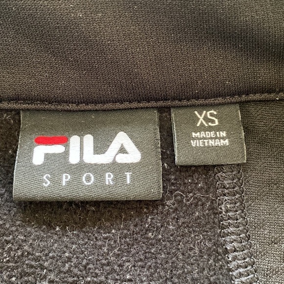 Fila Sport Athletic Track Jacket Full Zip Rainbow Trim Thumb Holes - Picture 5 of 12